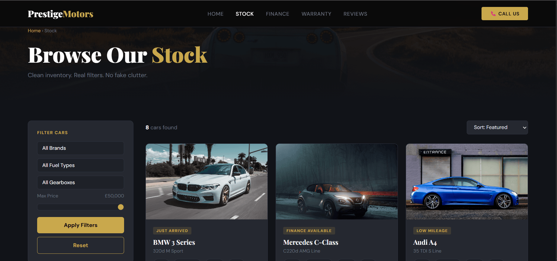 High-end vehicle marketplace
