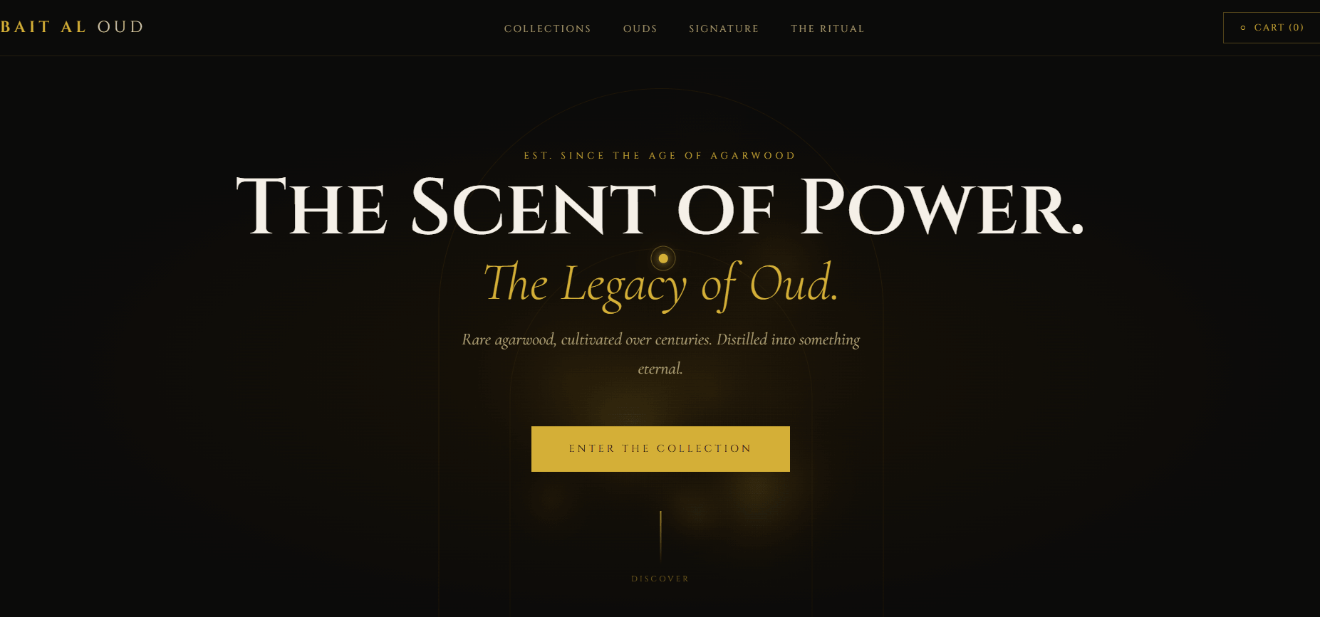 Luxury perfume website